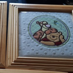 Quilted winnie the pooh picture set